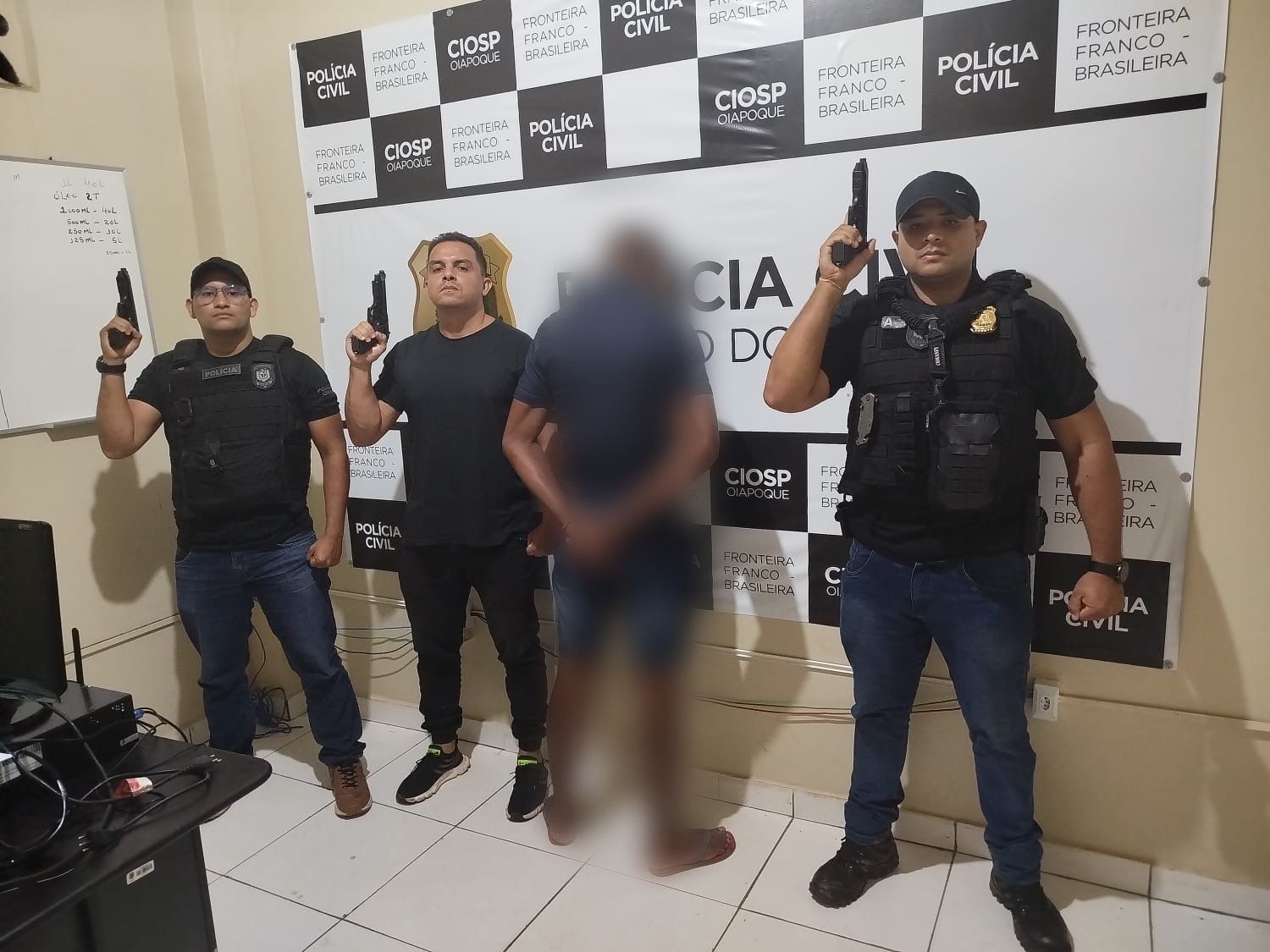 EM OIAPOQUE, POLÍCIA CIVIL PRENDE HOMEM ACUSADO PELA PRÁTICA DO CRIME DE TENTATIVA DE HOMICÍDIO